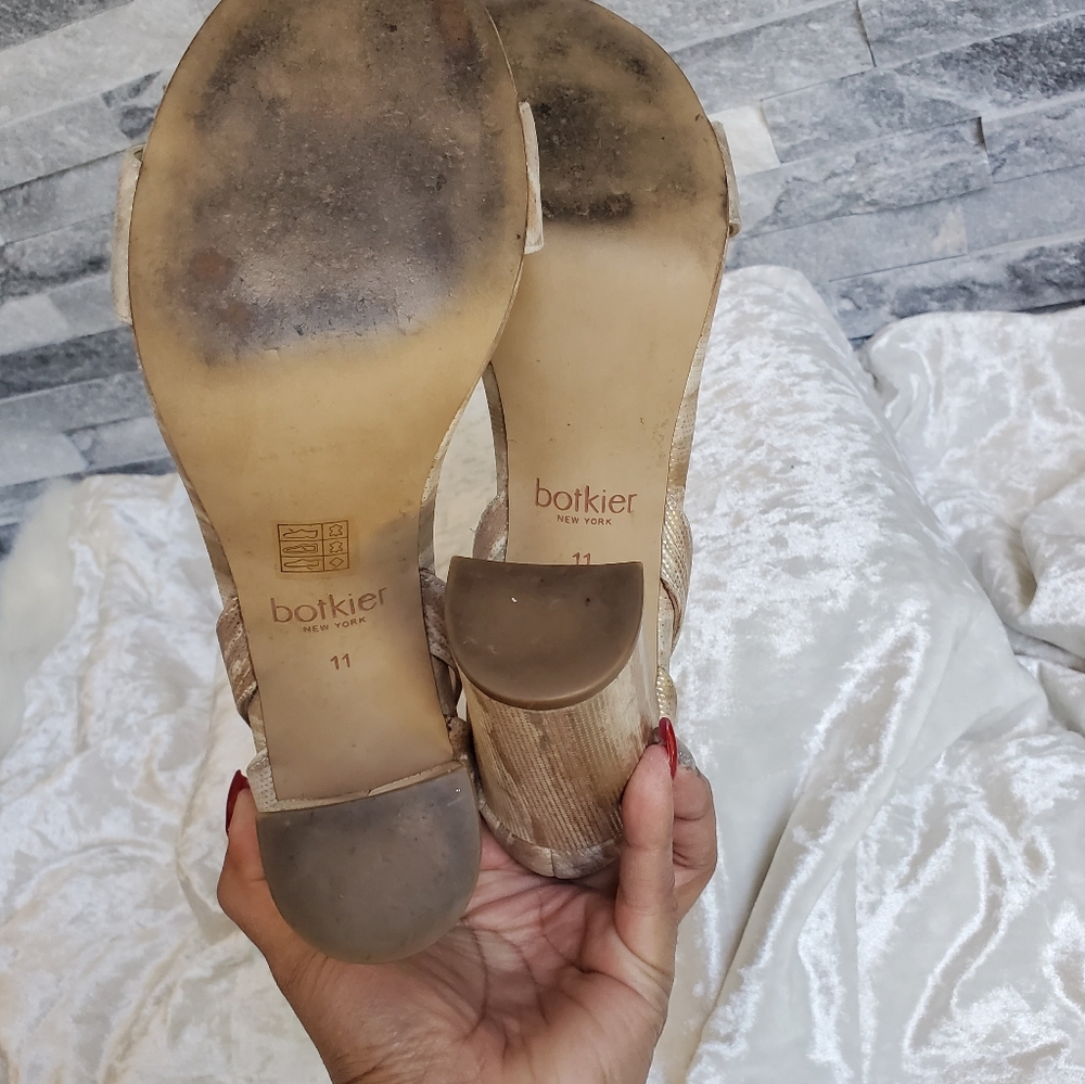 Botkier Gianna Cream Block Heel Sandals - image 5